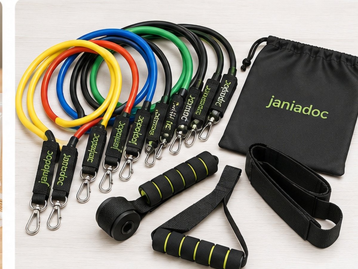Janiadoc Adjustable Resistance Band Set